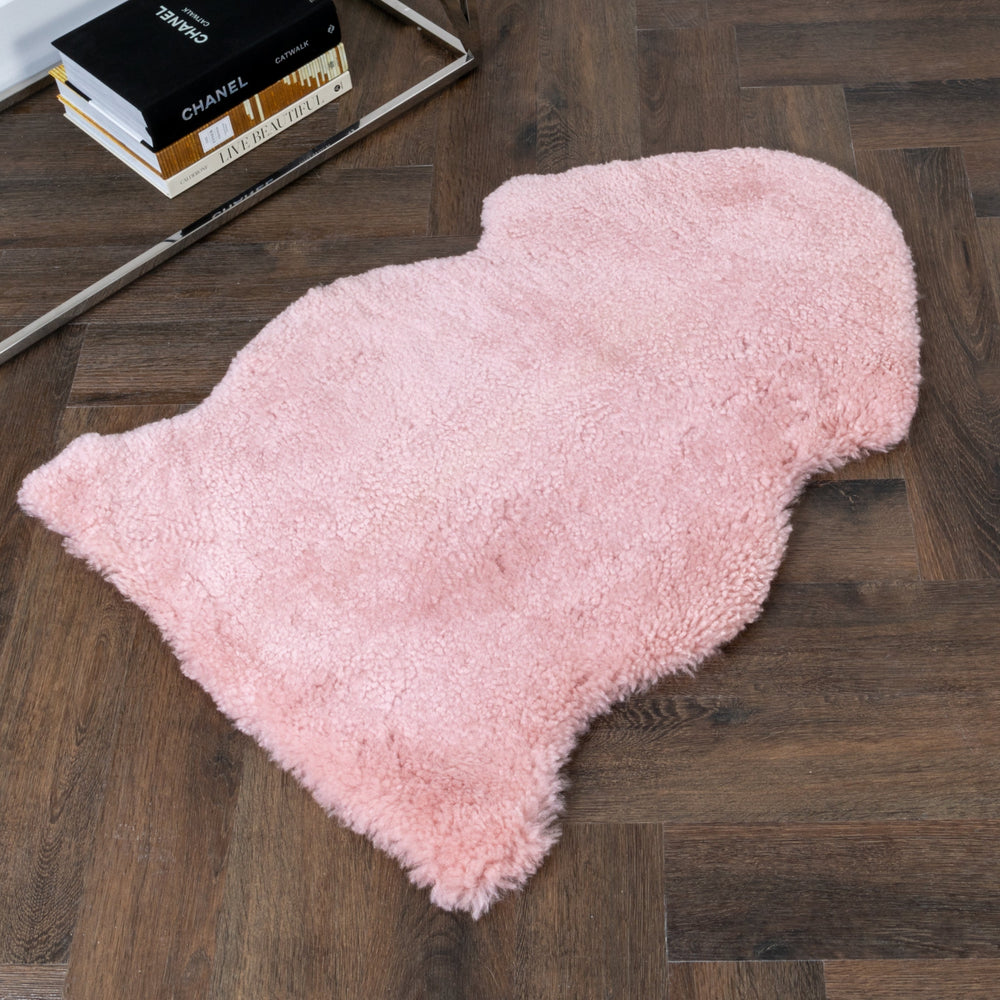 Pink Short Pile Sheepskin Rug – Rainhall